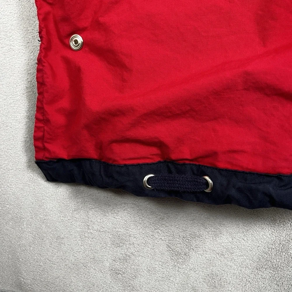 Vintage Nautica Competition Sailing Jacket Men M‎ Hooded Branded Snaps/Zipper